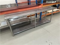 S/S Set Down Bench Approx 2.4m x 600mm