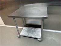 S/S Top Mobile Preparation Bench Approx 1m x 750mm