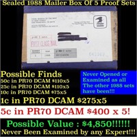 Original sealed box 5- 1988 United States Mint Pro