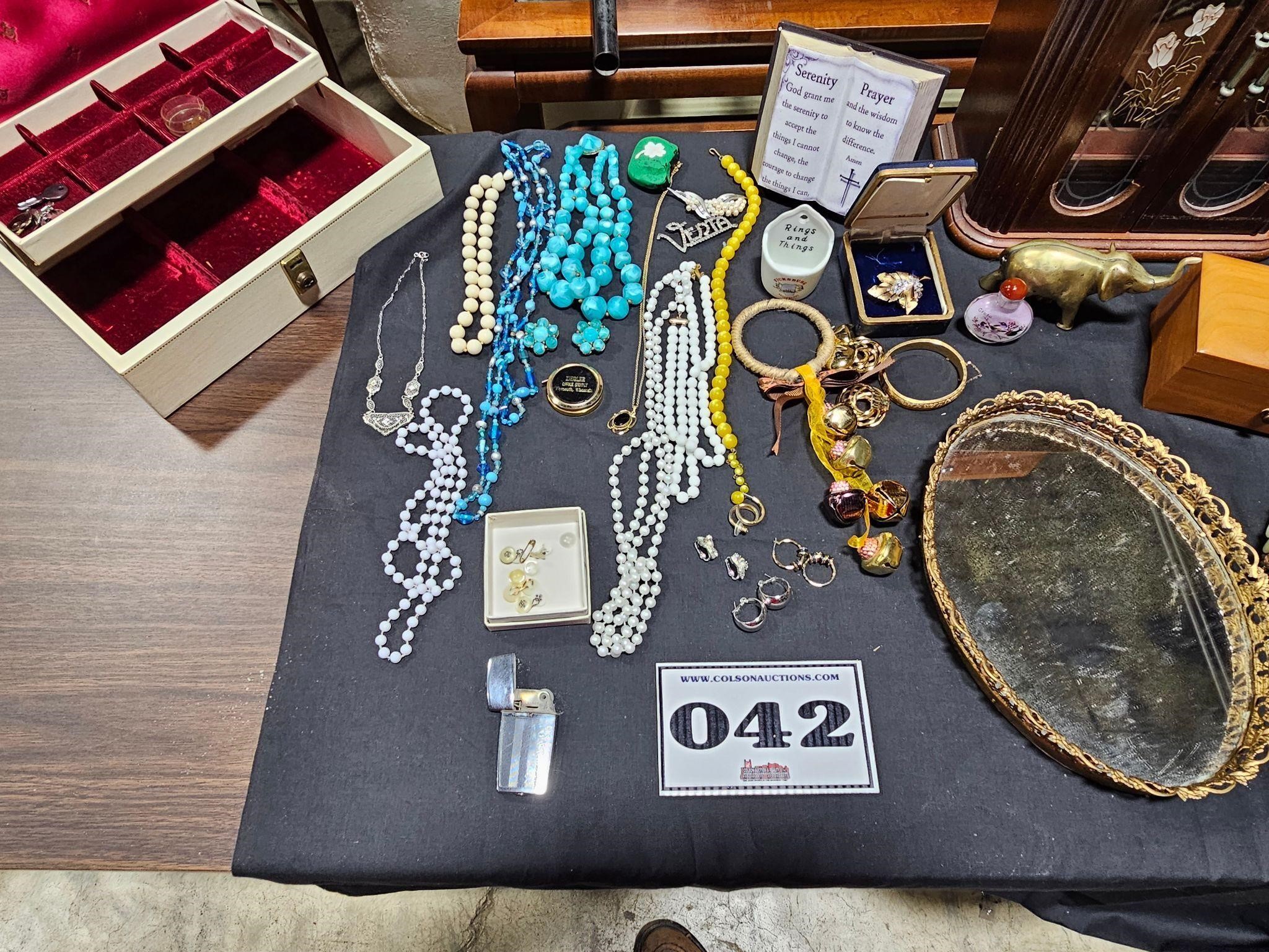 jewelry, music box, jewelry box & tray