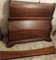 Wooden Bed Frame, Vanity & Nightstand