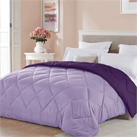 Twin XL Size Light Dark PurpleComforter Reversible