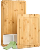 Bamboo Cutting Board - XL  3pc Charcuterie Set