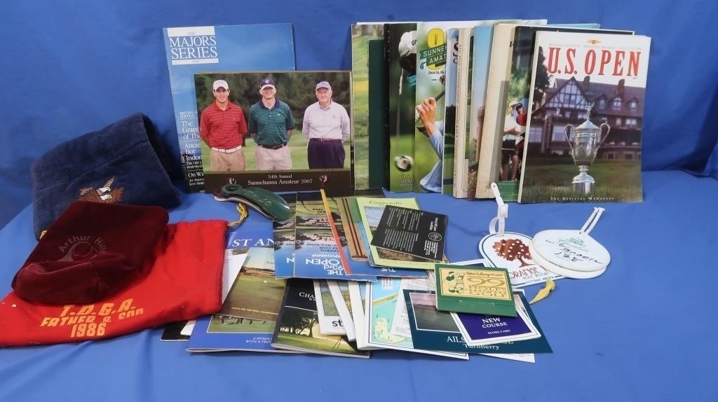 Golf Magazines, Towel, Booklets