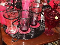 Coca-Cola Glasses, Cranberry Glass, etc