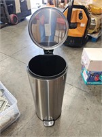 Step Garbage Can - Silver