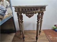 Half MOON Marble VICTORIAN Styled Table @14.25Dx