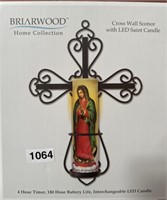 BRIAWOOD CROSS WALL SCONCE RETAIL $30