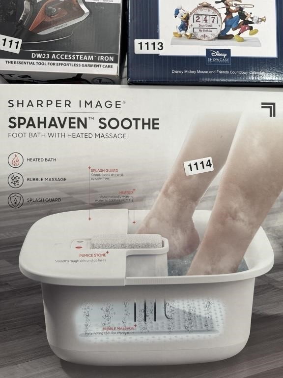 SHARPER IMAGE SPAHAVEN SOOTHE RETAIL $70