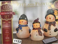 FITZ AND FLYOD LED SNOWMAN RETAIL $40