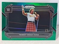 2023 Prizm WWE Rowdy Roddy Pipper Green Prizm Card