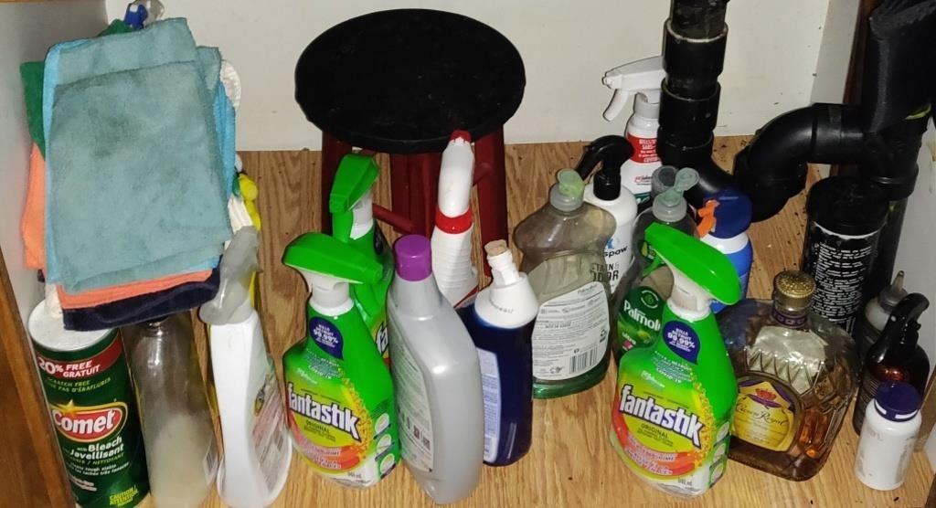 Kitchen Cleaning Products, etc.