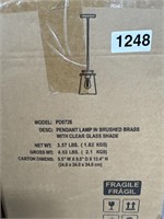 PENDANT LAMP RETAIL $90