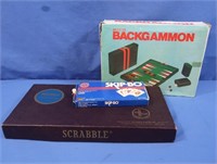 Games-Scrabble, Backgammon, Skip-Bo