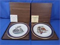 2 NIB Lenox Boehm Woodland Life Collector Plates