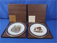 2 NIB Lenox Boehm Woodland Life Collector Plates