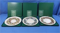 3 NIB Lenox Christmas Wreath Collector Plates