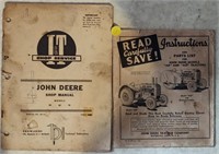 2 Older John Deere Manuals