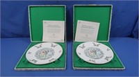 2 Royal Doulton Christmas Plates in box