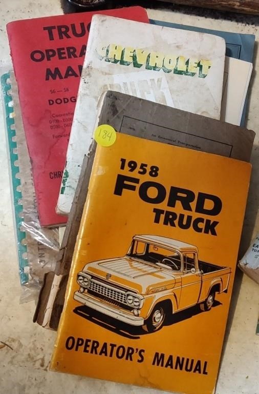 1958 Ford Truck Manual, 1952 Chevrolet Truck