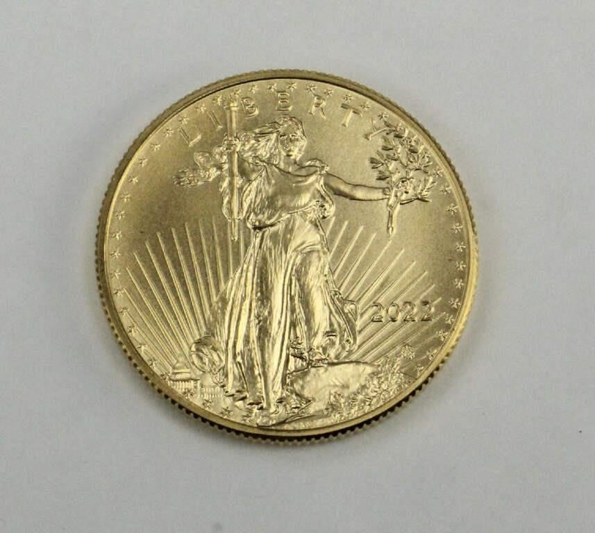 2023 STANDING LIBERTY $25 GOLD USA COIN 1/2 OZ