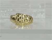 14K YELLOW GOLD RING SIZE 9 3.5g