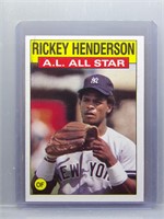 Rickey Henderson 1986 Topps All Star