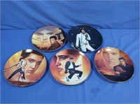 5 Elvis Collector Plates