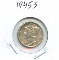 1945-S Mercury Silver Dime