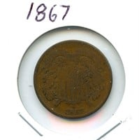 1867 U.S. Two Cent Piece