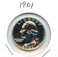 1961 Proof Washington Silver Quarter