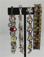 MULTI TONE BRACELETS AND VARIED ACCENTS