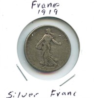 France 1919 Silver Franc