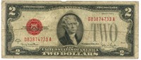 1928-G $2 Red Seal Legal Tender U.S. Note