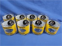 8 Pittsburgh Steelers Lowball Glasses