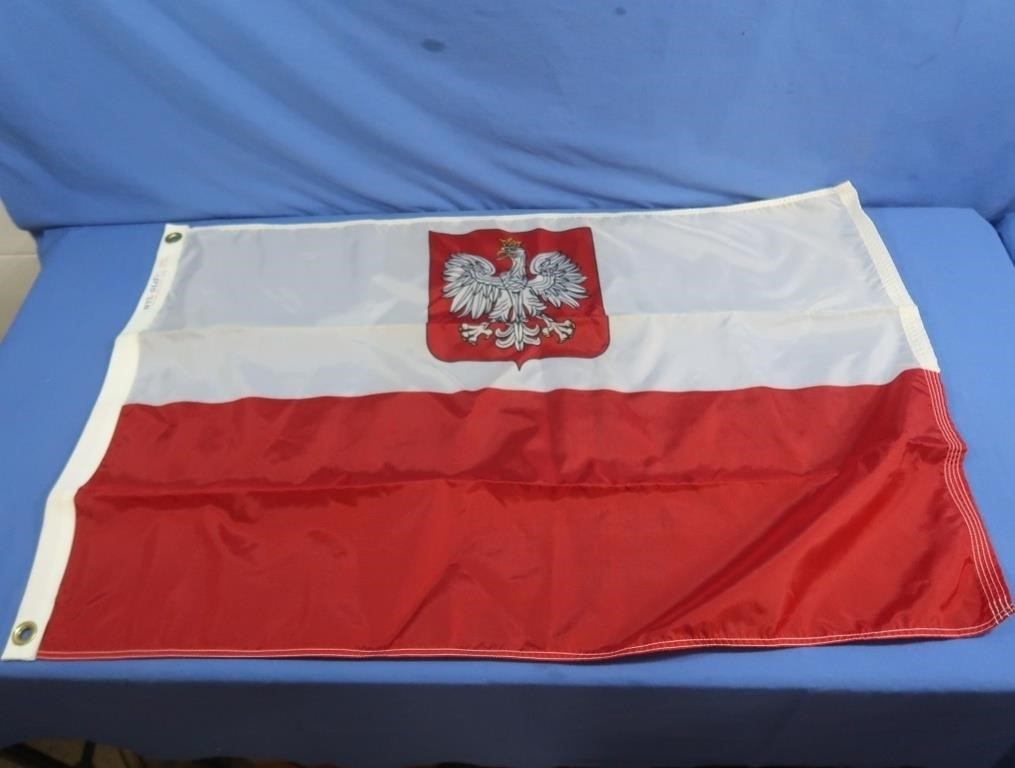 Nyl-Glo 2x3' Poland/Eagle Flag in Box