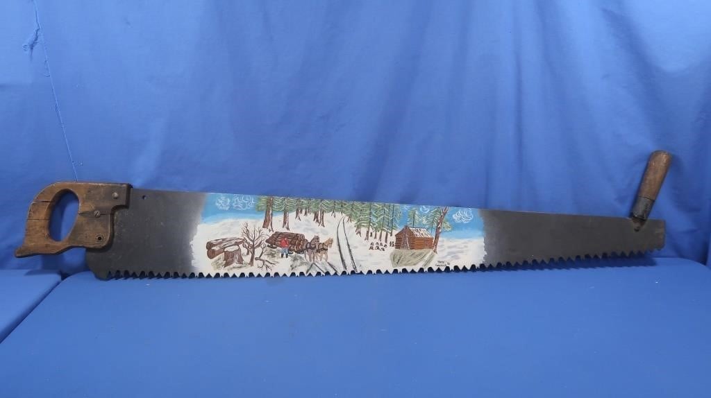 46" Painted Hand Saw