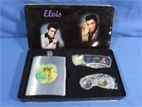 NIB Elvis Flask, Pocket Knife, Keychain Bottle