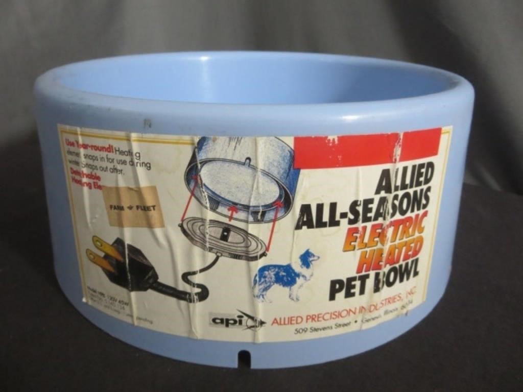All Seasons Electric Heated Pet Bowl - Untested