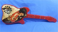 Elvis Wall Clock in Guitar Shape
