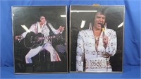 2 Elvis Performing Portraits w/Frame