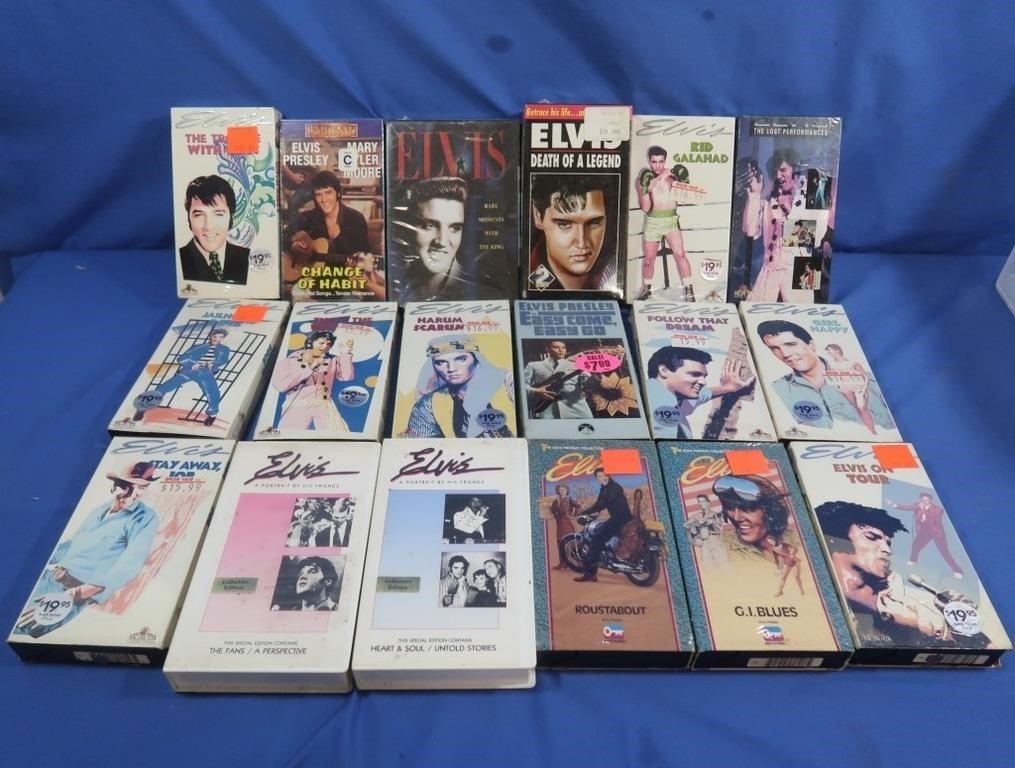 Variety Elvis VHS Tapes