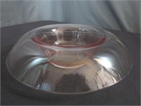 Pink Glass Centerpiece Bowl