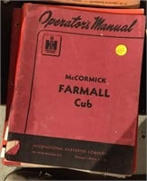 Assorted Tractor Manuals incl Mccormick Farmall