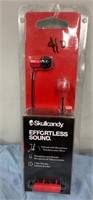 Skullcandy Earbuds with Microphone  RED