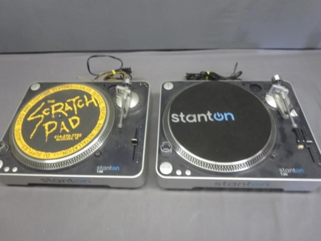 *(2) Stanton T-50 DJ Turntables -Both Work