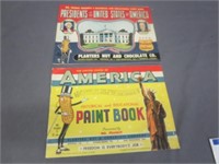 1949 - 1953 Planter's Peanuts Paint Books in VGC