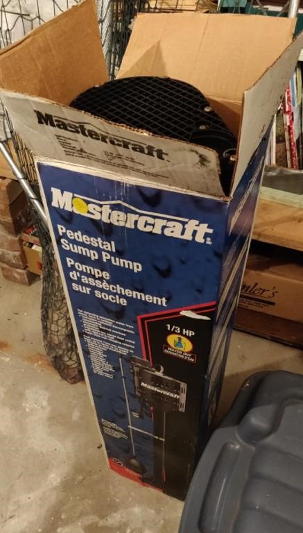 Mastercraft Pedestal Sump Pump