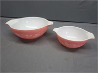 *Vintage Pink Pyrex Bowls