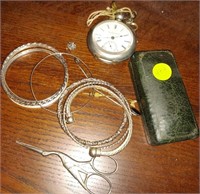 Bracelets, Pocket Watch, etc